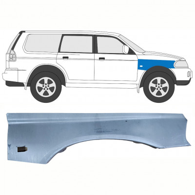 Etulokasuojan korjauspelti varten Mitsubishi Pajero Sport 1996-2008 / Oikea 8397