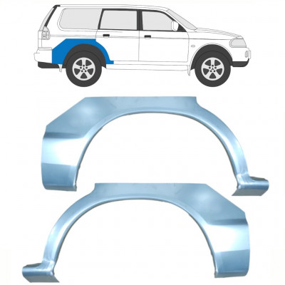 Takalokasuoja korjaussarja varten Mitsubishi Pajero Sport 1996-2008 / Vasen+Oikea / Sarja 10584