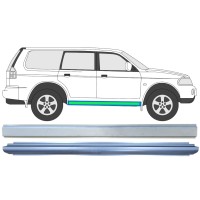 Sisäinen ja ulkoinen kynnyksen korjauspaneeli varten Mitsubishi Pajero Sport 1996-2008 / Vasen = Oikea (symmetrinen) / Sarja 14873