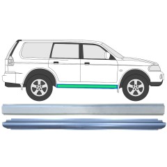 Sisäinen ja ulkoinen kynnyksen korjauspaneeli varten Mitsubishi Pajero Sport 1996-2008 / Vasen = Oikea (symmetrinen) / Sarja 14873