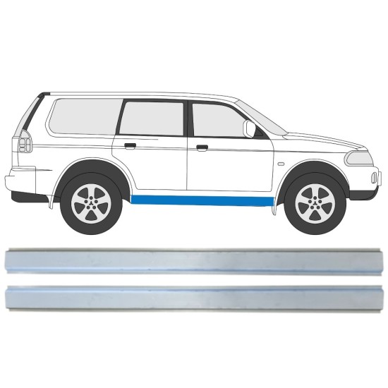 Kynnys sisäosa varten Mitsubishi Pajero Sport 1996-2008 / Vasen+Oikea / Sarja 14872