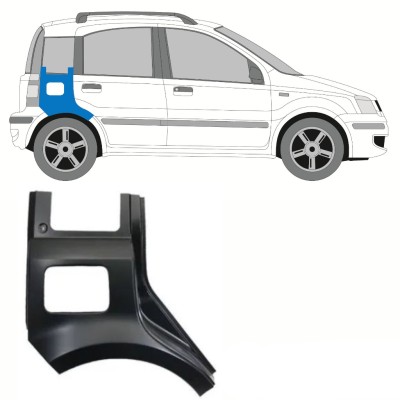 Takalokasuoja korjaussarja varten Fiat Panda 2003-2012 / Oikea 10751