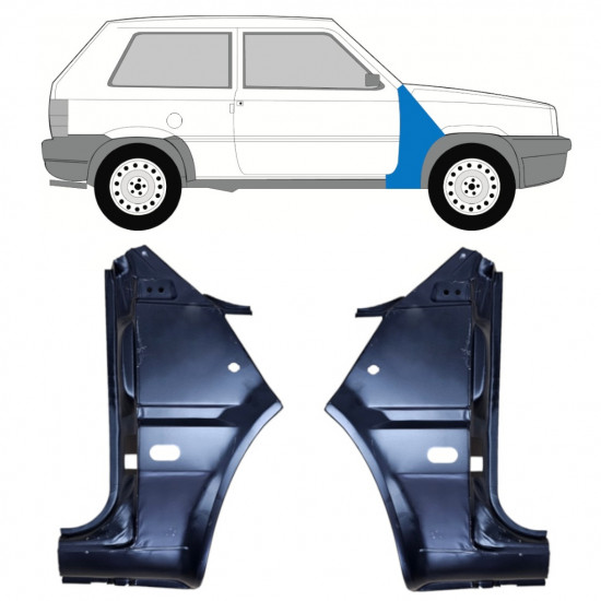 Etulokasuoja varten Fiat Panda 1980-2002 / Sarja 11813