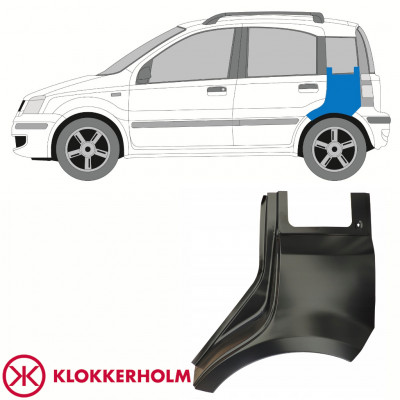 Takalokasuoja korjaussarja varten Fiat Panda 2003-2012 / Vasen 10752