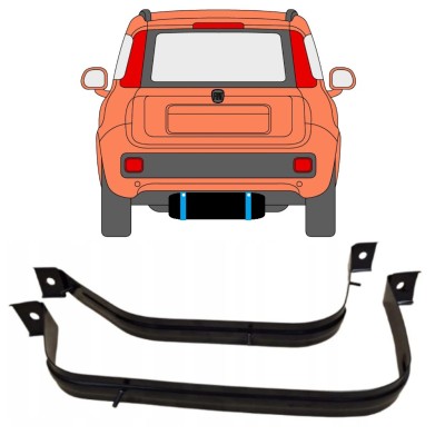 Polttoainetankin kiinnityspanta varten Fiat Panda 2012- 15028