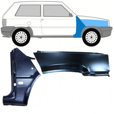 Etulokasuojan korjauspelti varten Fiat Panda 1980-2002 / Oikea / Sarja 11816