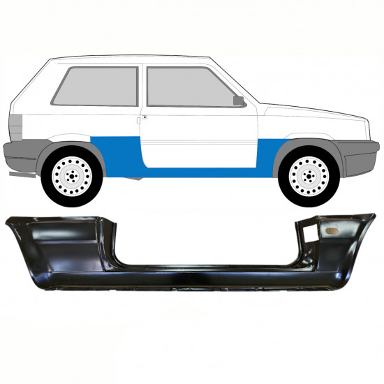 Kynnyspelti korjauspaneeli varten Fiat Panda 1980-2002 / Oikea 10754