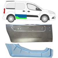 Sisäinen ja ulkoinen Liukuoven korjauspaneeli varten Citroen Berlingo 2008-2018 / Oikea 17086