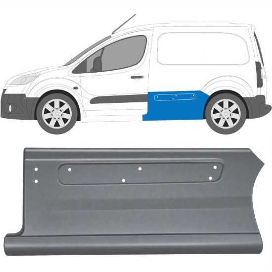 Sivukorjauspaneeli varten Peugeot Partner 2008-2018 / Vasen 17016
