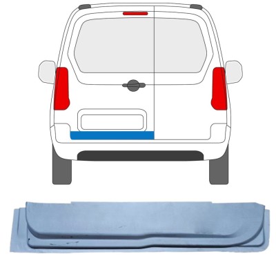 Sisäinen takaoven korjausosa varten Peugeot Partner 2008-2018 / Vasen 16908