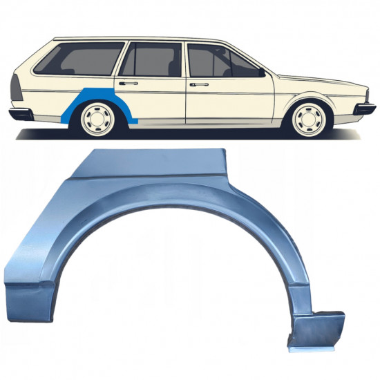 Takalokasuoja korjaussarja varten VW Passat B2 1980-1988 / Oikea 7110