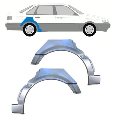 Takalokasuoja korjaussarja varten Volkswagen Passat B4 1993-1996 / Vasen+Oikea / Sarja 16082
