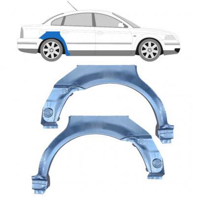 Takalokasuoja korjaussarja varten VW Passat B5 1996-2005 / Vasen+Oikea / Sarja 10407