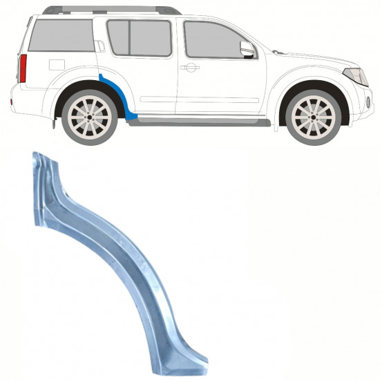 Takalokasuoja korjaussarja varten Nissan Pathfinder 2004-2013 / Oikea 8682