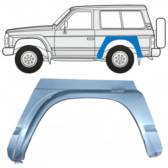 Takalokasuoja korjaussarja varten Nissan Patrol 1990-1997 / Vasen 11529