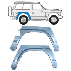 Takalokasuoja korjaussarja varten Nissan Patrol Y60 GY60 1990-1997 / Vasen+Oikea / Sarja 11530
