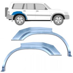 Takalokasuoja korjaussarja varten Nissan Patrol Y61 GY61 1997-2009 / Vasen+Oikea / Sarja 10283