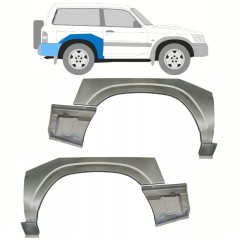 Takalokasuoja korjaussarja varten Nissan Patrol Y61 GY61 1997-2009 / Sarja 10800