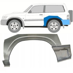 Takalokasuoja korjaussarja varten Nissan Patrol Y61 GY61 1997-2009 / Vasen / Sarja 10799
