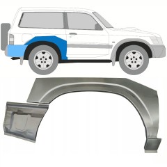 Takalokasuoja korjaussarja varten Nissan Patrol Y61 GY61 1997-2009 / Oikea / Sarja 10798