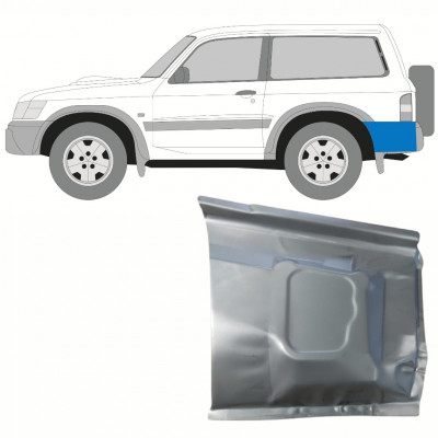 Takalokasuoja korjaussarja varten Nissan Patrol 1997-2009 / Vasen 10167