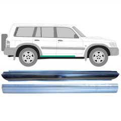 Sisäinen ja ulkoinen kynnyksen korjauspaneeli varten Nissan Patrol Y61 GY61 1997-2009 / Vasen = Oikea (symmetrinen) / Sarja 10367