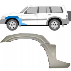Etulokasuojan korjauspelti varten Nissan Patrol Y61 GY61 1997-2009 / Vasen / Sarja 10033