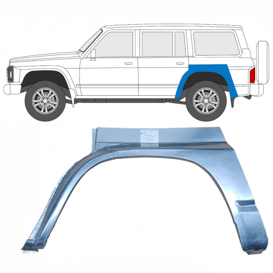 Takalokasuoja korjaussarja varten Nissan Patrol 1990-1997 / Vasen 8400