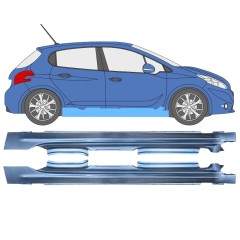 Kynnyspelti varten Peugeot 208 2012-2019 / Vasen+Oikea / Sarja 11619