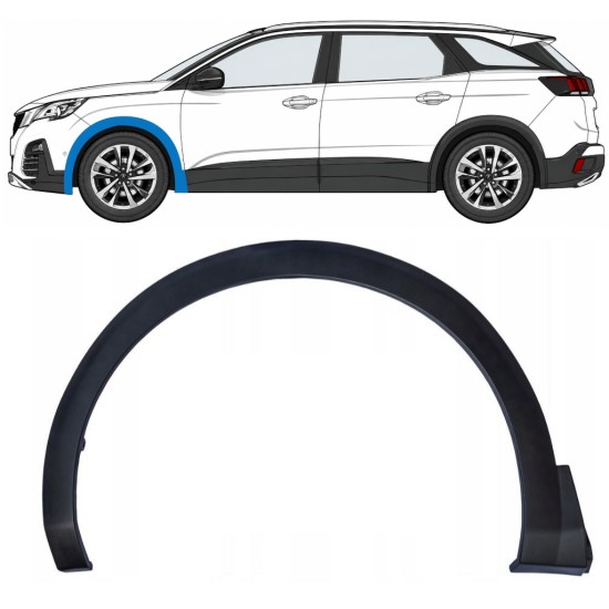 Lokasuojan muovikaaret varten Peugeot 3008 2016-2024 / Vasen 17032