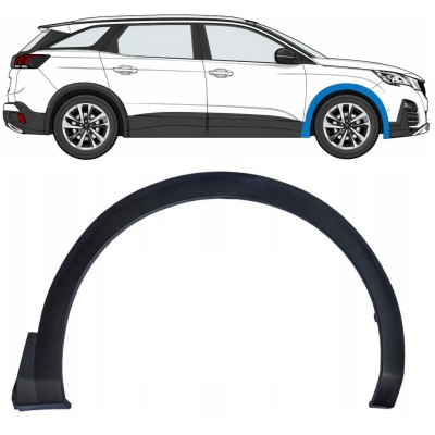 Lokasuojan muovikaaret varten Peugeot 3008 2016-2024 / Oikea 17031