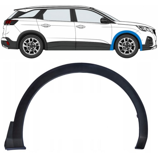 Lokasuojan muovikaaret varten Peugeot 3008 2016-2024 / Oikea 17031