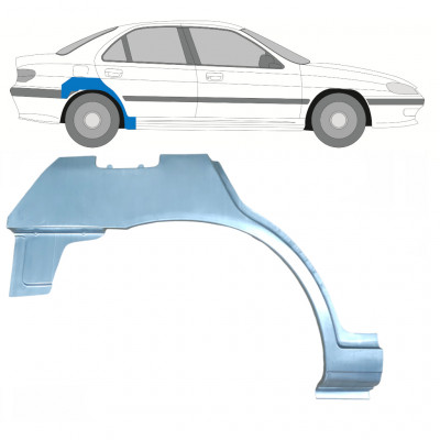 Takalokasuoja korjaussarja varten Peugeot 406 1995-2005 / Oikea 9336