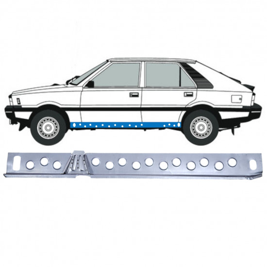 Kynnys sisäosa varten FSO Polonez 1978-2002 / Vasen 12535