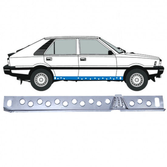 Kynnys sisäosa varten FSO Polonez 1978-2002 / Oikea 12534