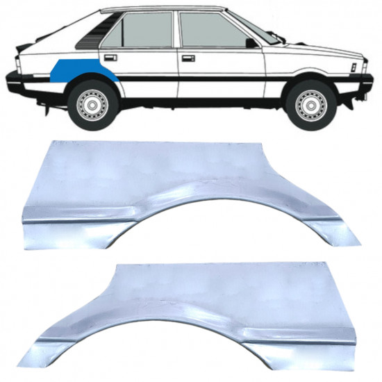 Takalokasuoja korjaussarja varten FSO Polonez 1978-2002 / Sarja 12530