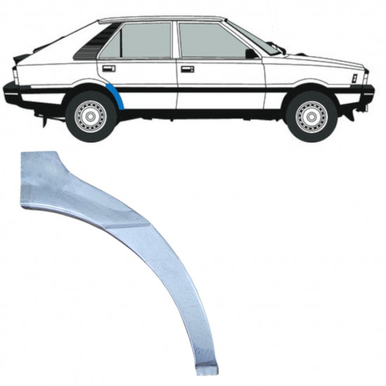 Takalokasuoja korjaussarja varten FSO Polonez 1978-2002 / Oikea 12601