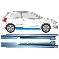Kynnyspelti varten Volkswagen Polo 2009-2017 / Vasen+Oikea / Sarja 12861