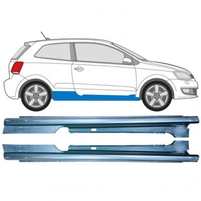 Kynnyspelti varten Volkswagen Polo 2009-2017 / Vasen+Oikea / Sarja 12861