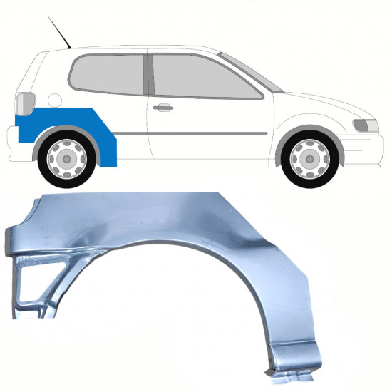 Takalokasuoja korjaussarja varten VW Polo 1994-1999 / Oikea 10191