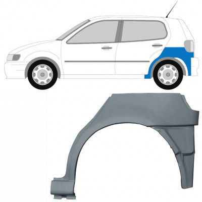 Takalokasuojan korjauspaneeli alaosa varten VW Polo 1994-1999 / Vasen 10195