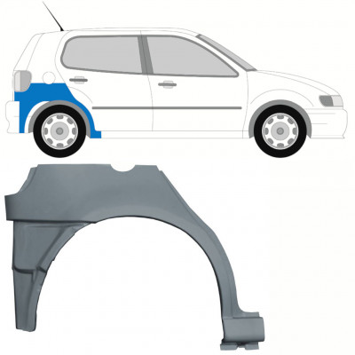 Takalokasuojan korjauspaneeli alaosa varten VW Polo 1994-1999 / Oikea 10194