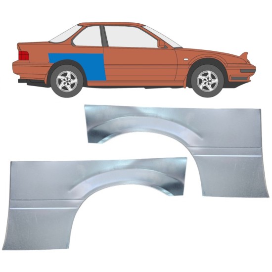 Takalokasuoja korjaussarja varten Honda Prelude 1987-1992 / Vasen+Oikea / Sarja 16363