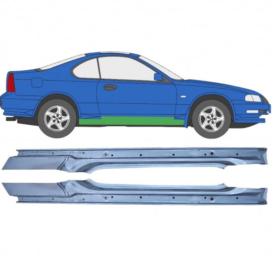 Kynnyspelti varten Honda Prelude 1992-1996 / Vasen+Oikea / Sarja 9282