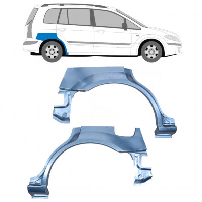 Takalokasuoja korjaussarja varten Mazda Premacy 1999-2005 / Vasen+Oikea / Sarja 9158