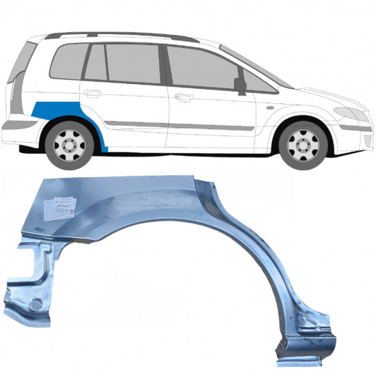 Takalokasuoja korjaussarja varten Mazda Premacy 1999-2005 / Oikea 6017