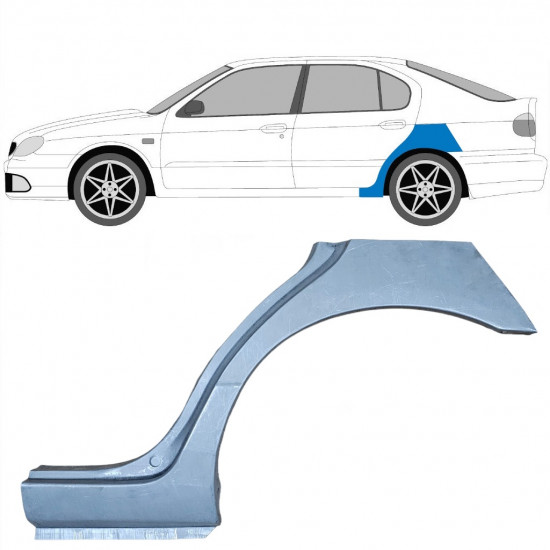 Takalokasuoja korjaussarja varten Nissan Primera 1996-2001 / Vasen 6843