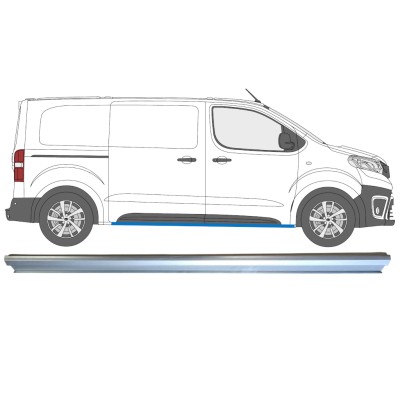 Kynnyspelti korjauspaneeli alempi osa varten Toyota Proace Verso 2016- / Vasen = Oikea (symmetrinen) 15600