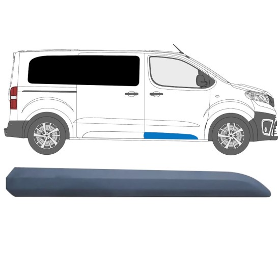 Etuoven koristelista varten Toyota Proace Verso 2016- / Oikea 14892 Etuoven koristelista varten Toyota Proace Verso 2016- / Oikea 14892