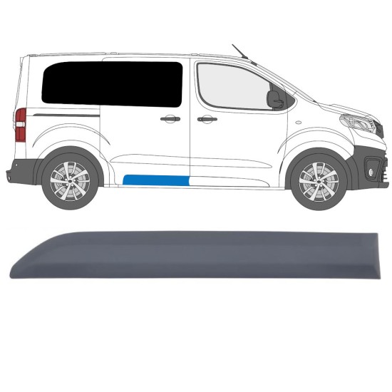 Sivuoven koristelista varten Toyota Proace Verso 2016- / Oikea 14894
